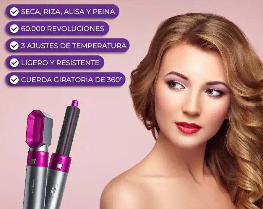Cepillo Secador 5 en 1 GlowRush®