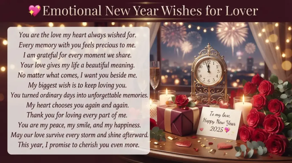 Emotional New Year Wishes for Lover