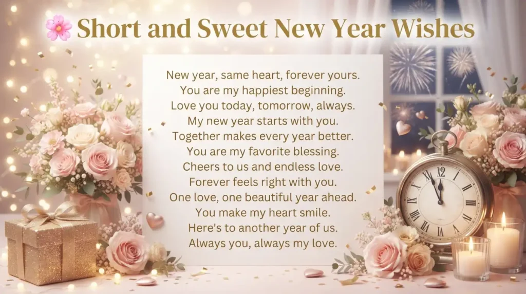 Short and Sweet New Year Wishes