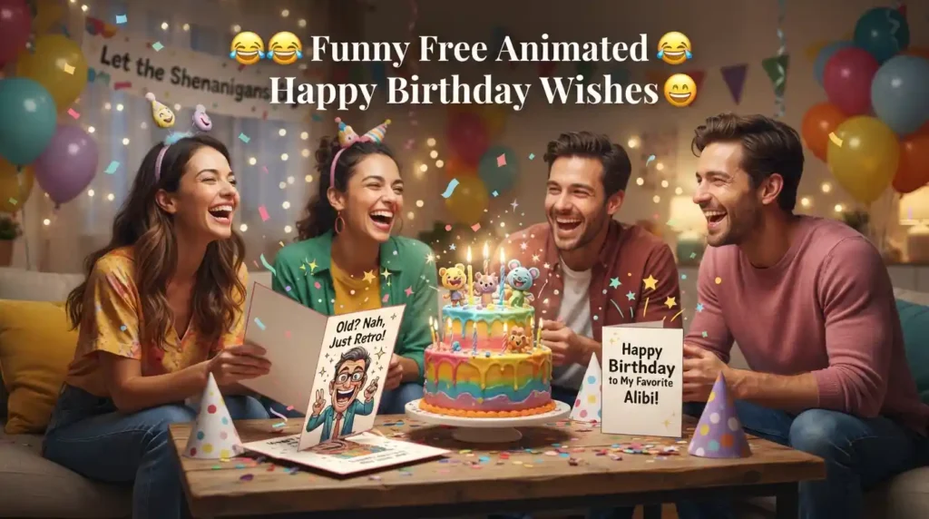 Funny Free Animated Happy Birthday Wishes