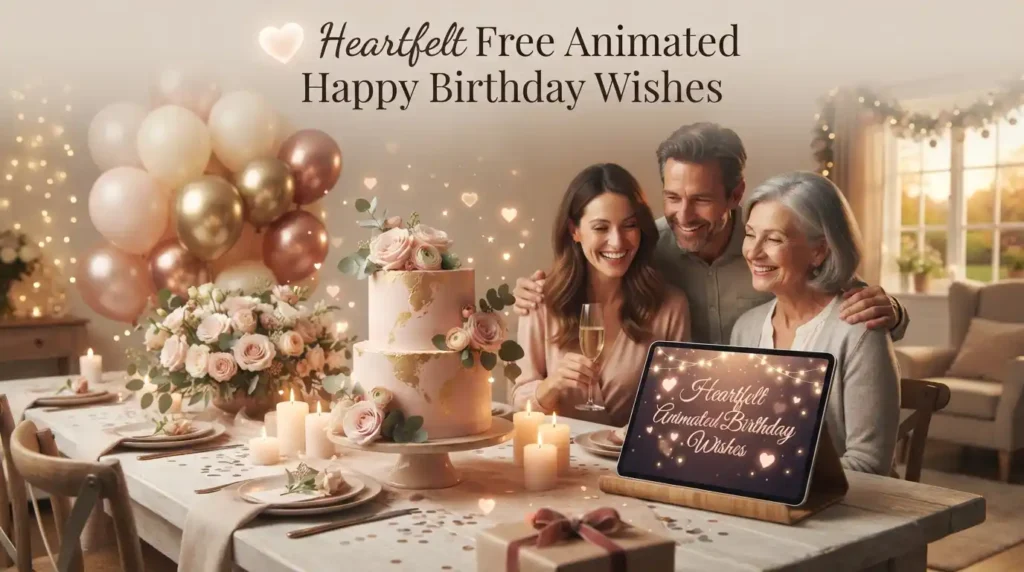 Heartfelt Free Animated Happy Birthday Wishes