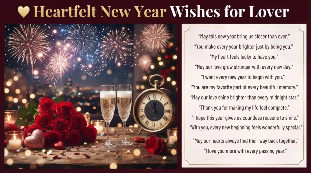 Heartfelt New Year Wishes for Lover