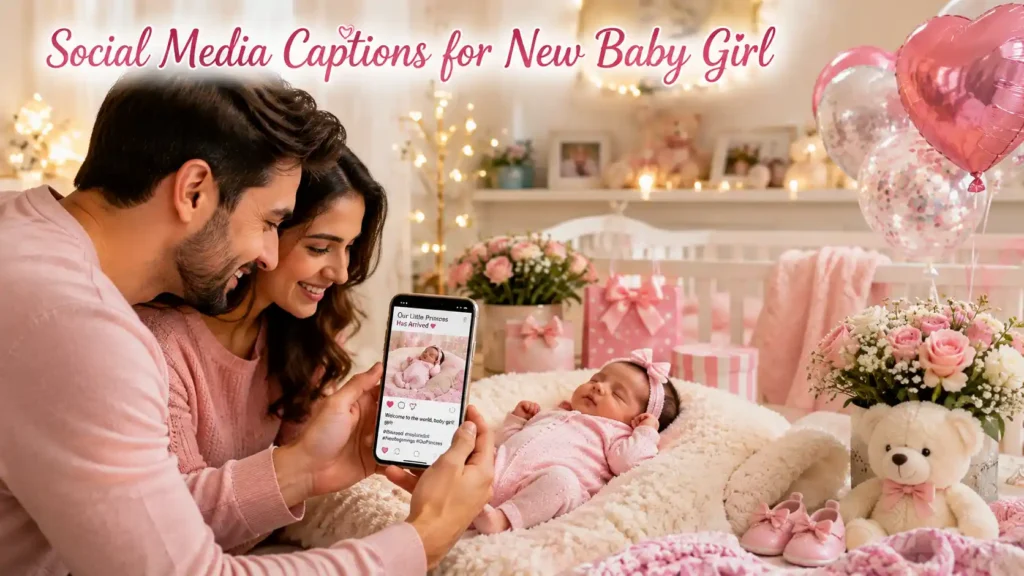 Social Media Captions for New Baby Girl