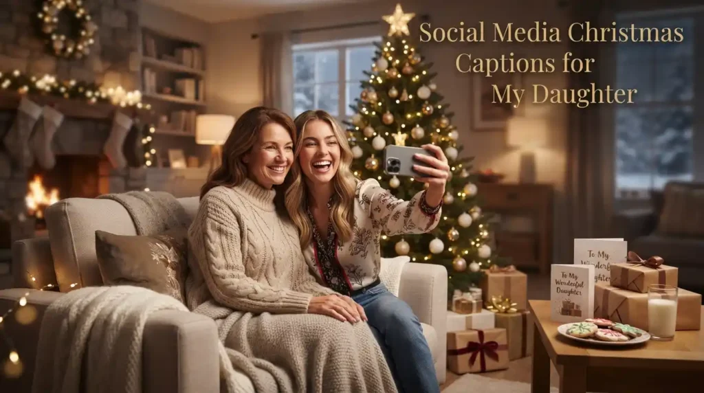 Social Media Christmas Captions for My Daughter