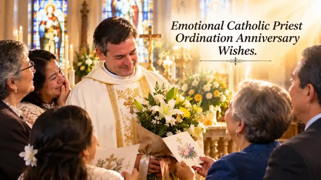 Emotional Catholic Priest Ordination Anniversary Wishes