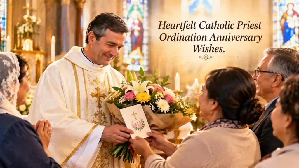 Heartfelt Catholic Priest Ordination Anniversary Wishe