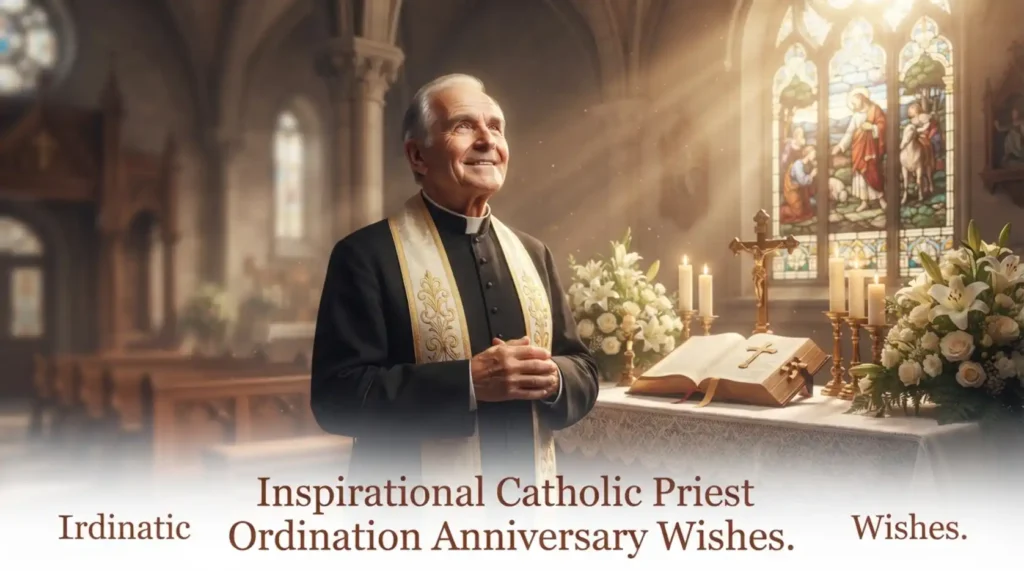 Inspirational Catholic Priest Ordination Anniversary Wishes