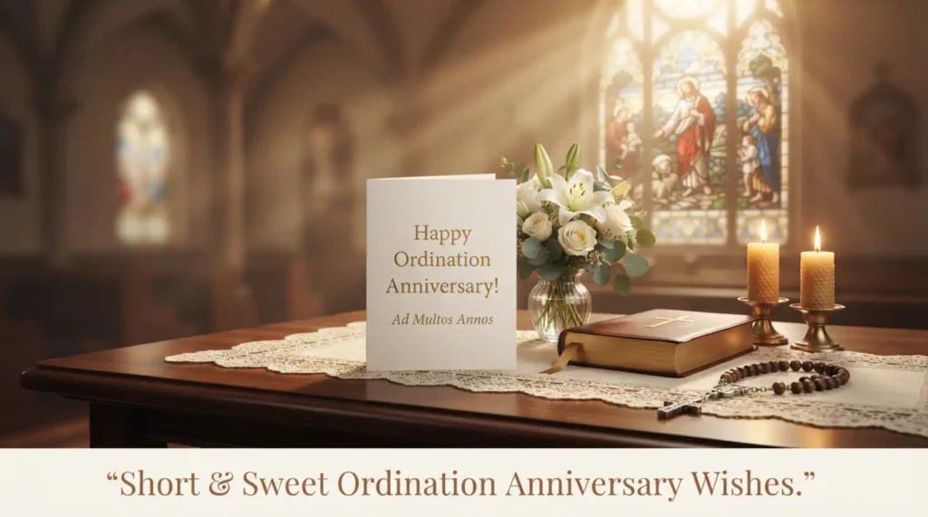 Short & Sweet Ordination Anniversary Wishes
