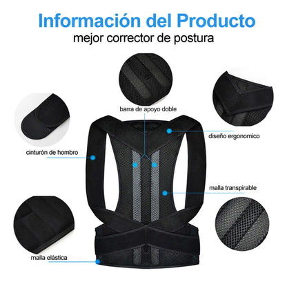 Corrector de Postura Doble Cinturón FlexBack®