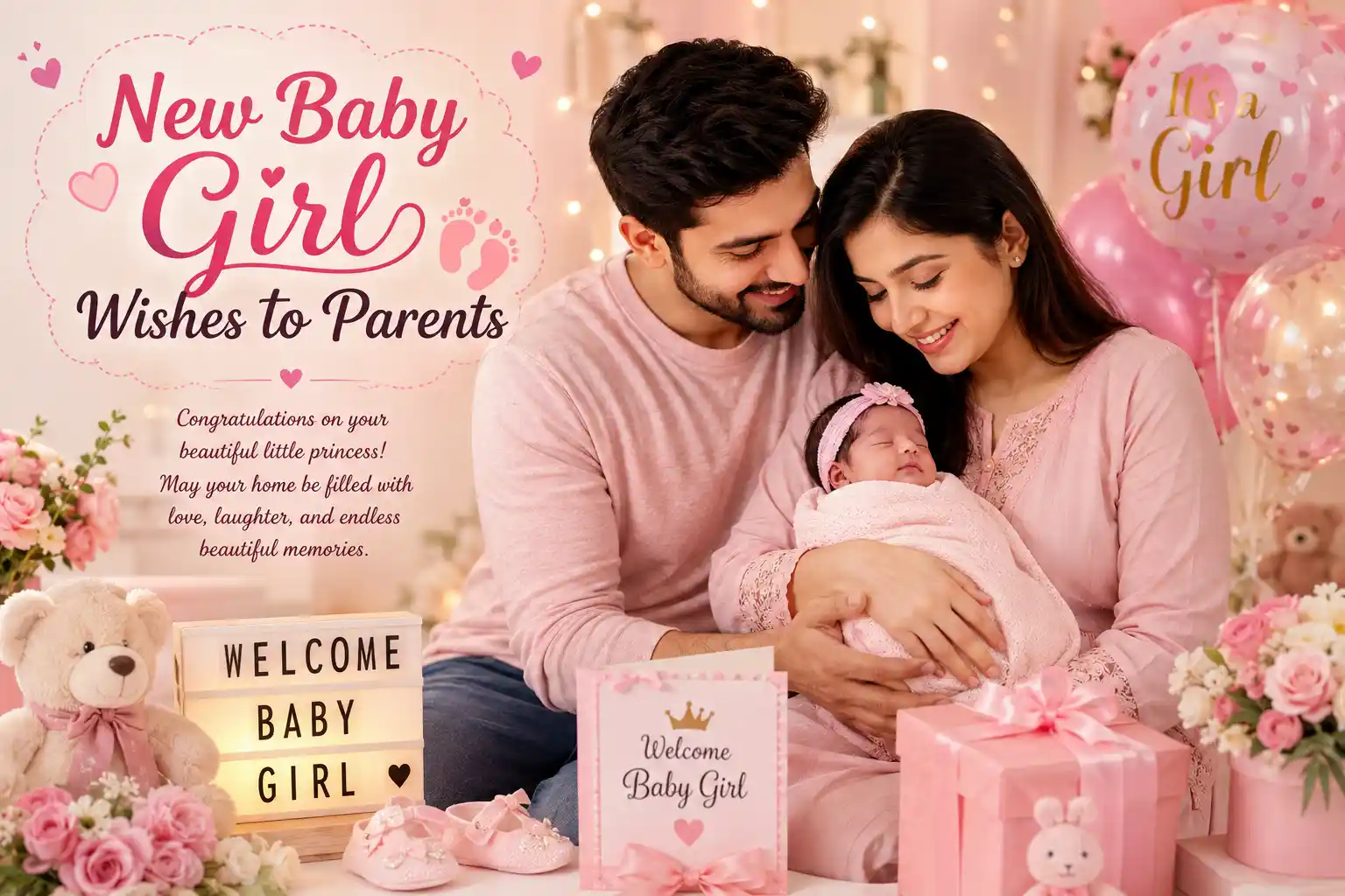 New Baby Girl Wishes To Parents