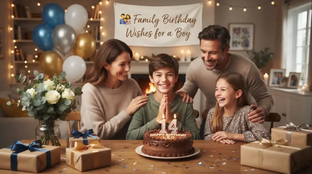 Family Birthday Wishes for a Boy