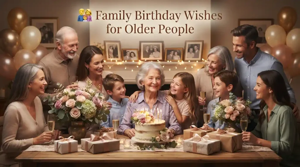 Family Birthday Wishes for Older People