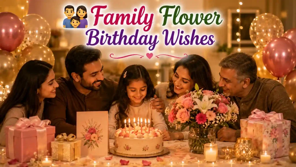 Family Flower Birthday Wishes