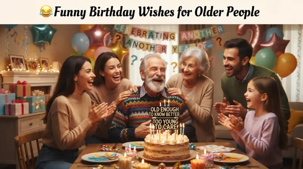 Funny Birthday Wishes for Older People