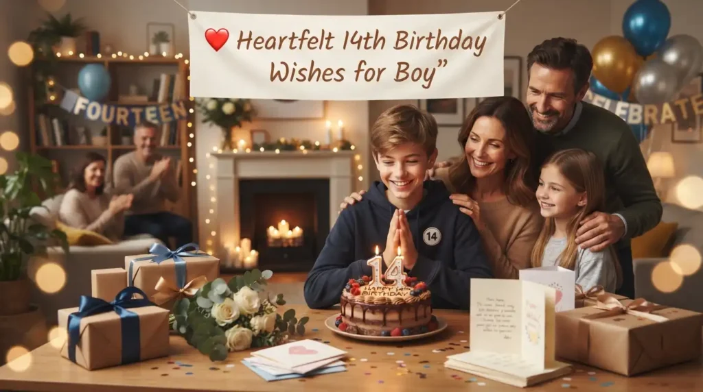 Heartfelt 14th Birthday Wishes for Boy