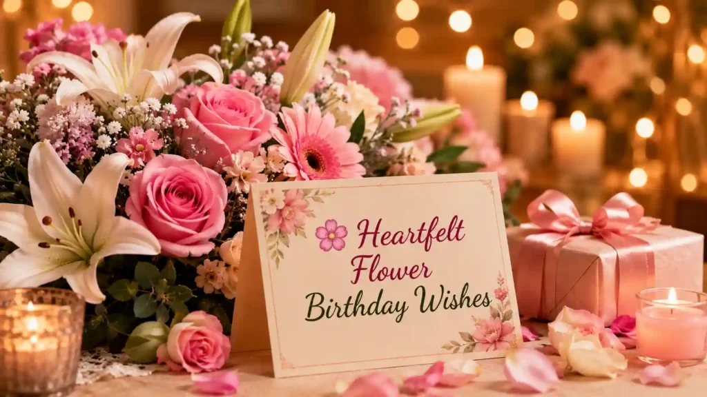 Heartfelt Flower Birthday Wishes