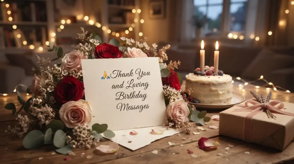 Thank You and Loving Birthday Messages