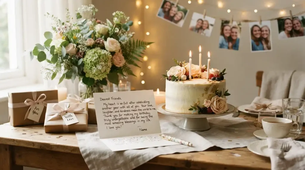 Thank You Birthday Messages for a Friend