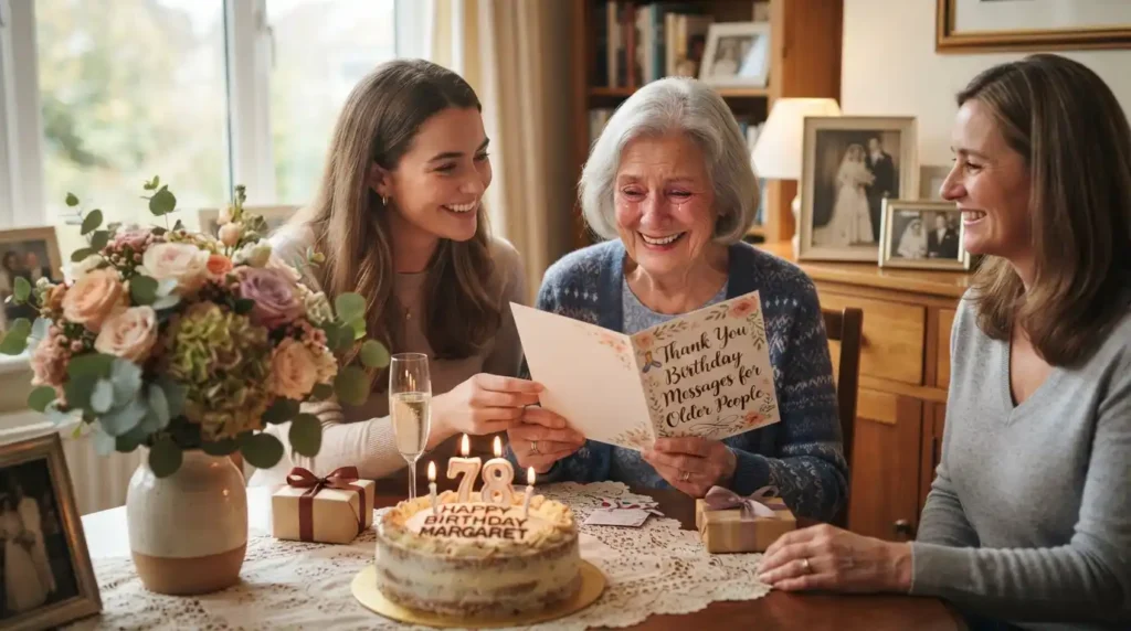 Thank You Birthday Messages for Older People