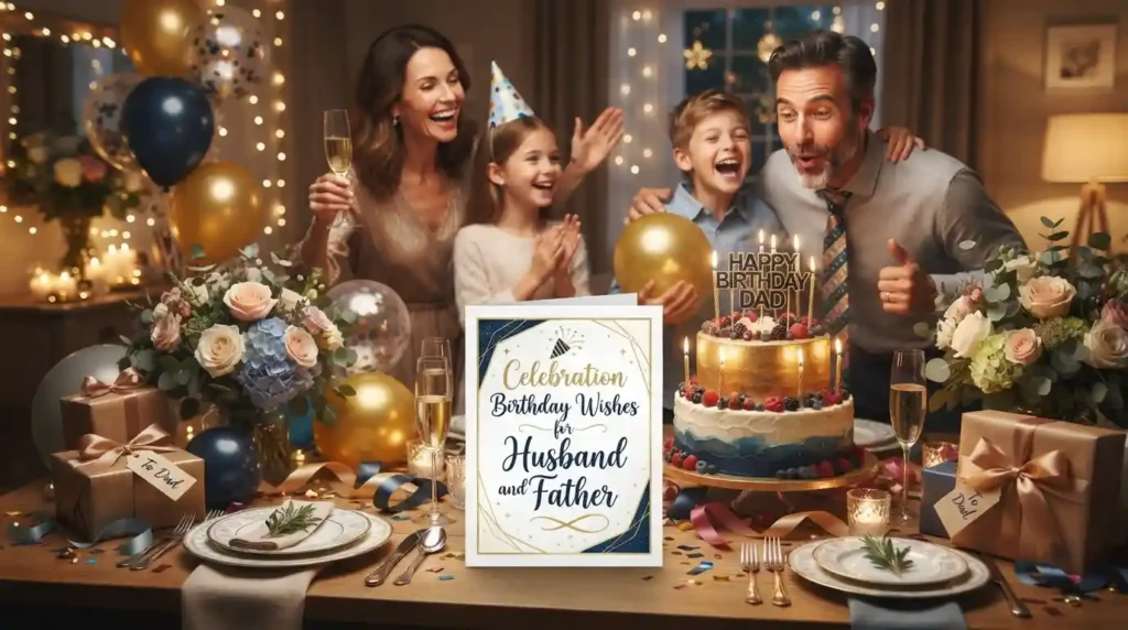Celebration Birthday Wishes for Husband and Father