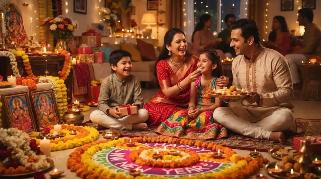 Celebration Gujarati New Year Wishes in English
