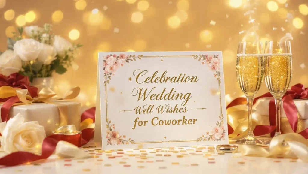 Celebration Wedding Well Wishes for Coworker