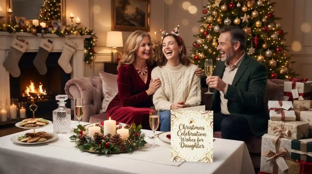 Christmas Celebration Wishes for Daughter