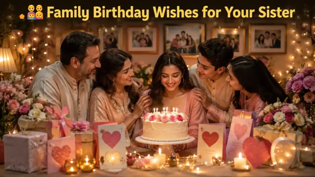 Family Birthday Wishes for Your Sister