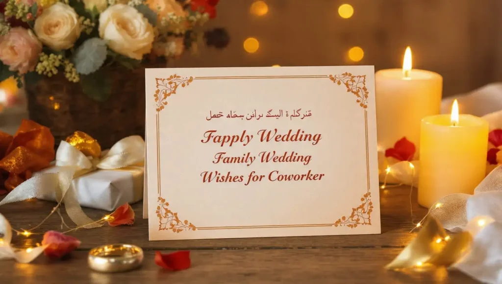 Family Wedding Wishes for Coworker