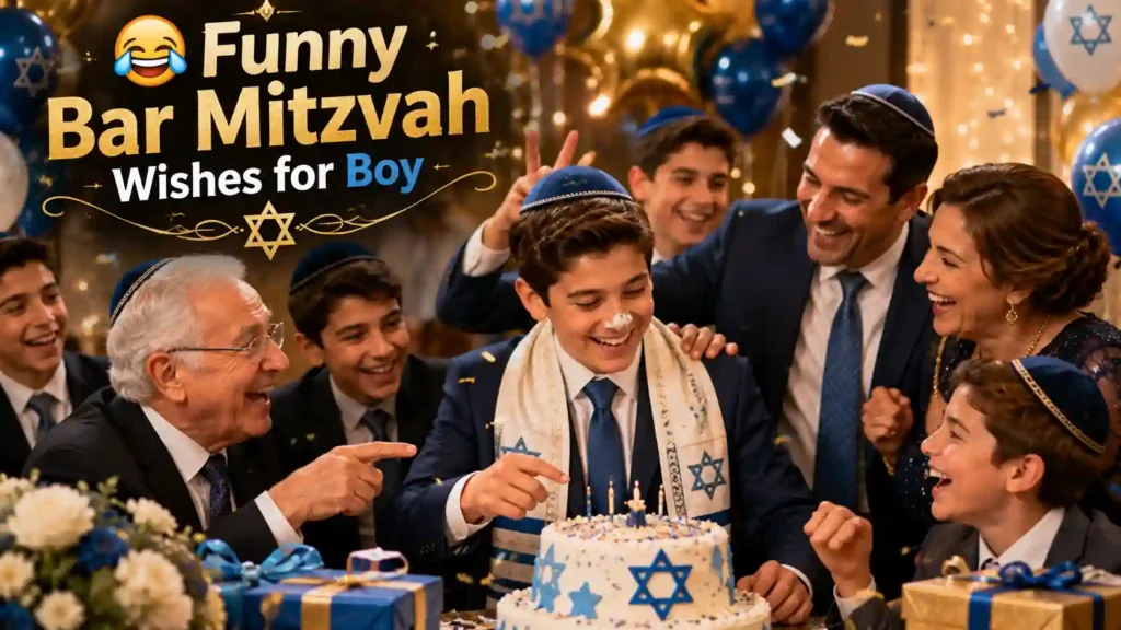 Funny Bar Mitzvah Wishes for Boy