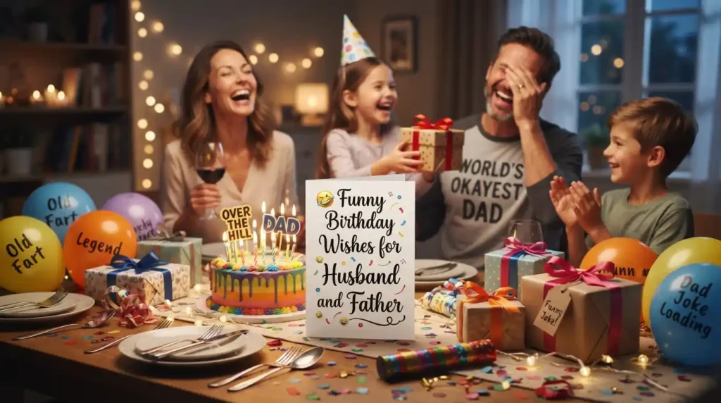 Funny Birthday Wishes for Husband and Father
