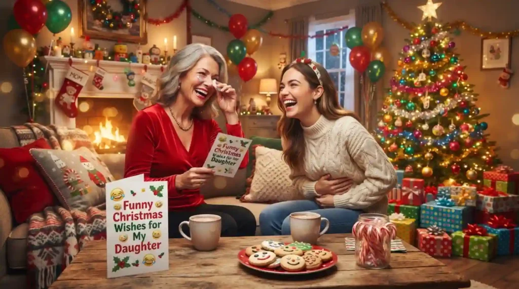 Funny Christmas Wishes for My Daughter