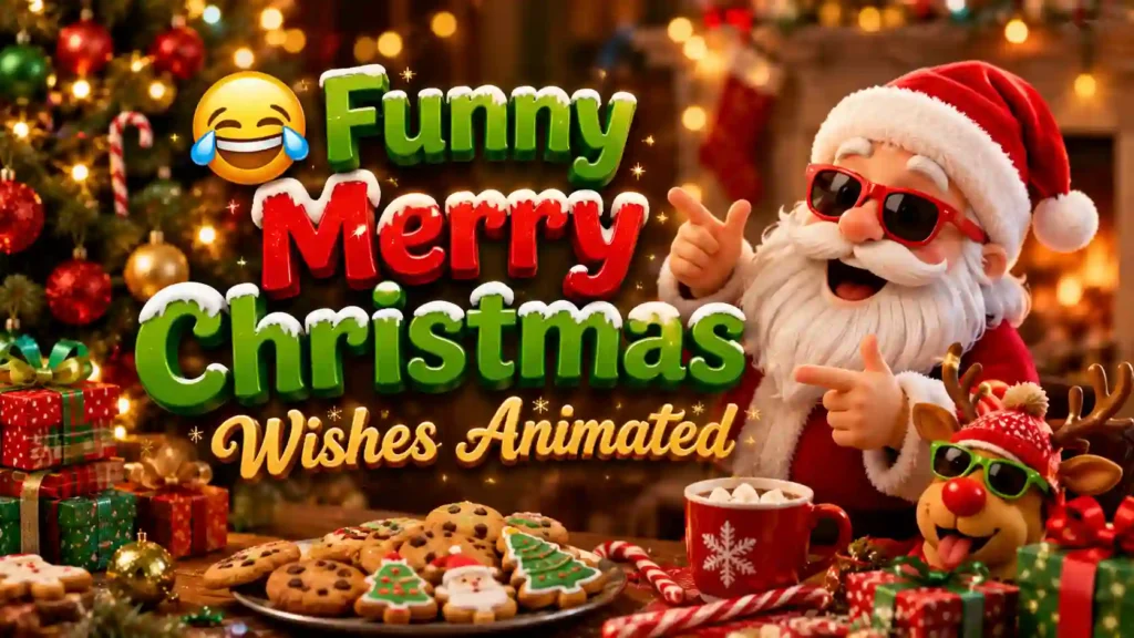 Funny Merry Christmas Wishes Animated