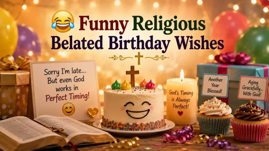 Funny Religious Belated Birthday Wishes