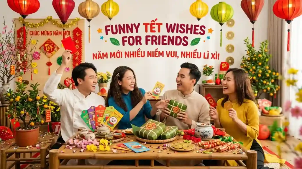 Funny Tet Wishes for Friends