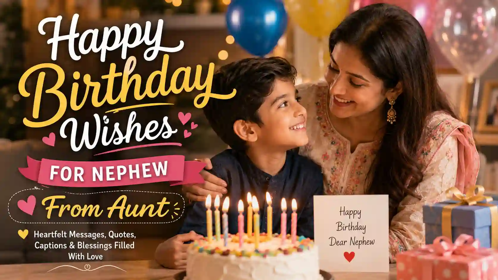Happy Birthday Wishes for Nephew from Aunt