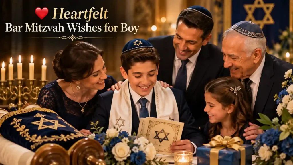 Heartfelt Bar Mitzvah Wishes for Boy