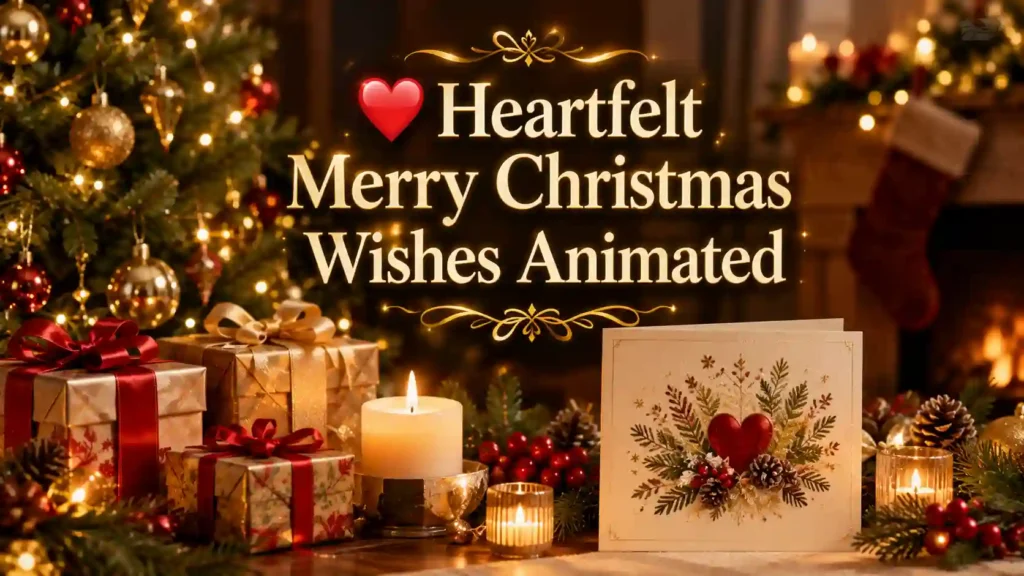 Heartfelt Merry Christmas Wishes Animated