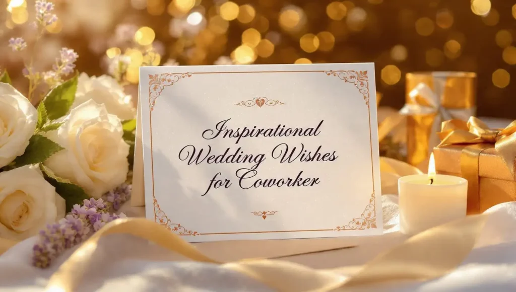 Inspirational Wedding Wishes for Coworker