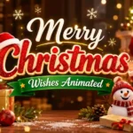 Merry Christmas Wishes Animated
