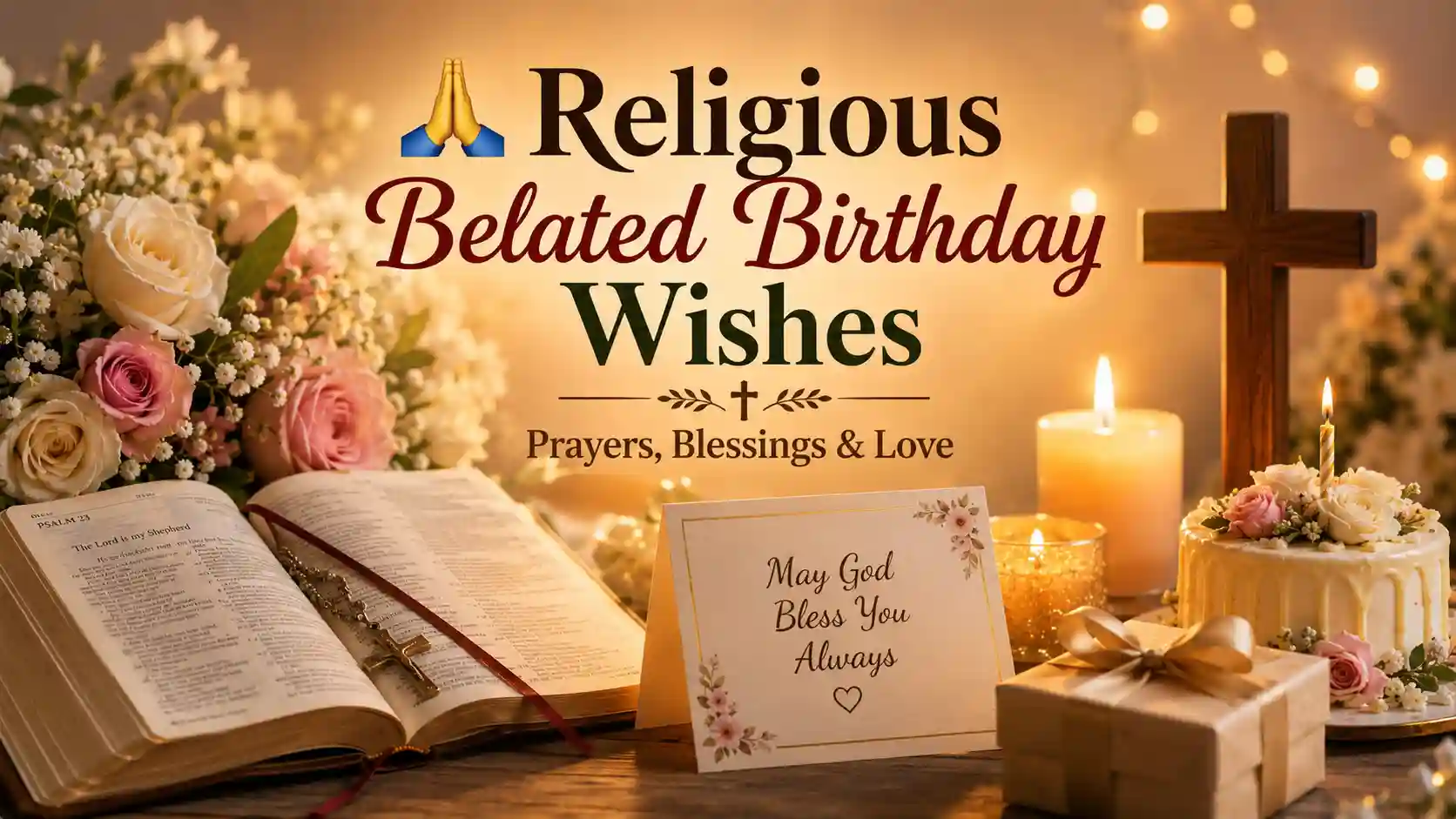 Religious Belated Birthday Wishes