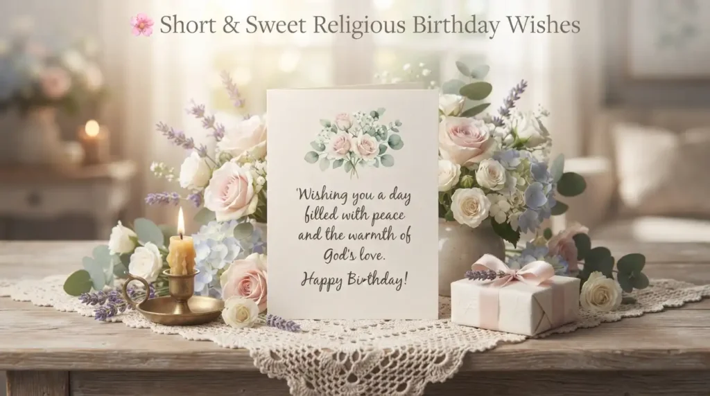 Short & Sweet Religious Birthday Wishes