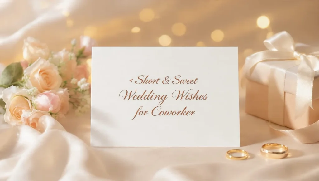 Short & Sweet Wedding Wishes for Coworker
