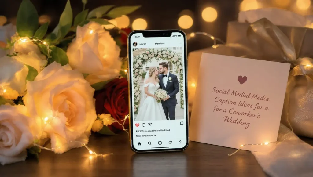 Social Media Caption Ideas for a Coworker’s Wedding