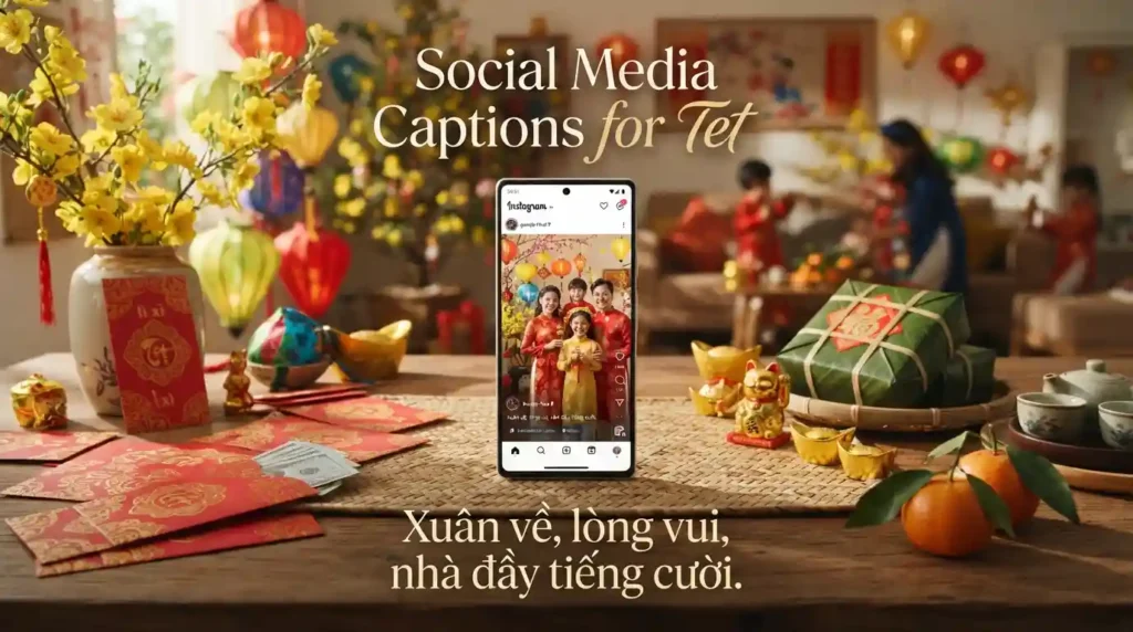 Social Media Captions for Tet