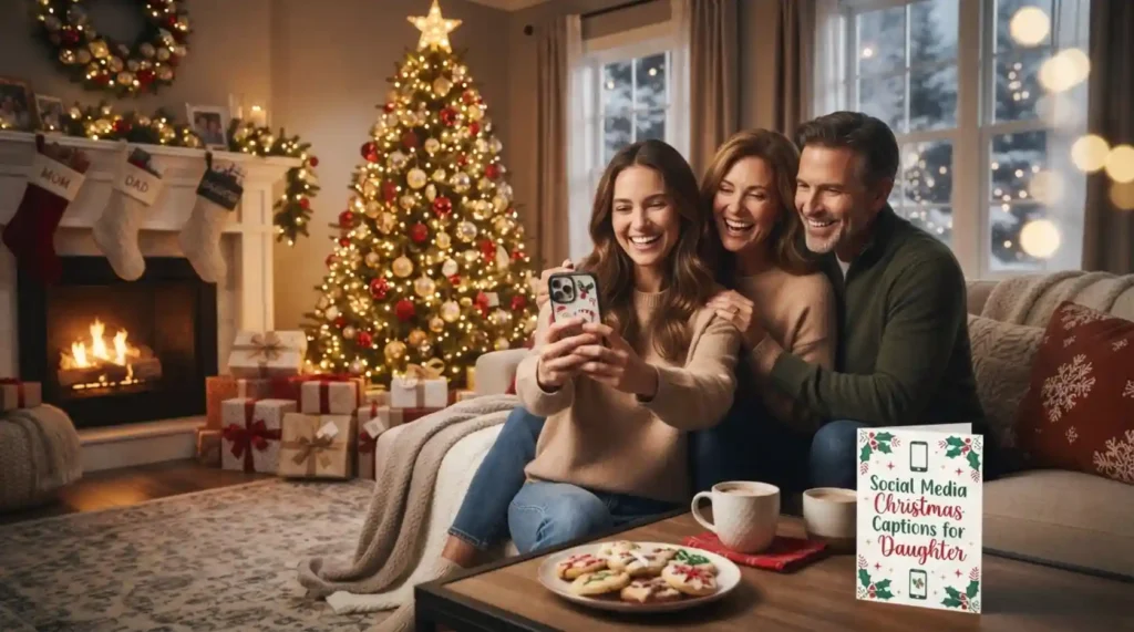 Social Media Christmas Captions for Daughter