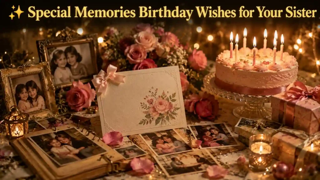 Special Memories Birthday Wishes for Your Sister