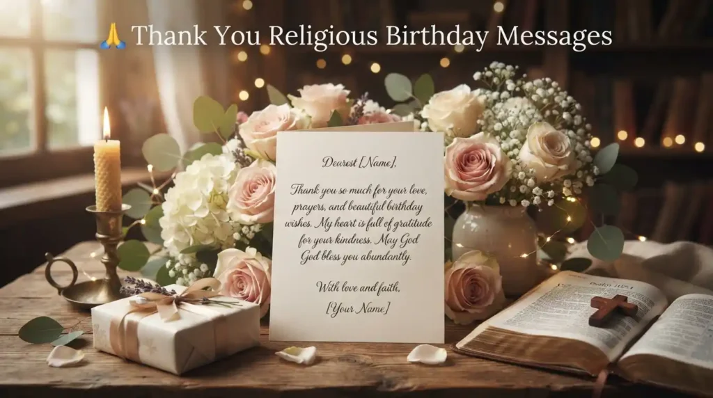 Thank You Religious Birthday Messages